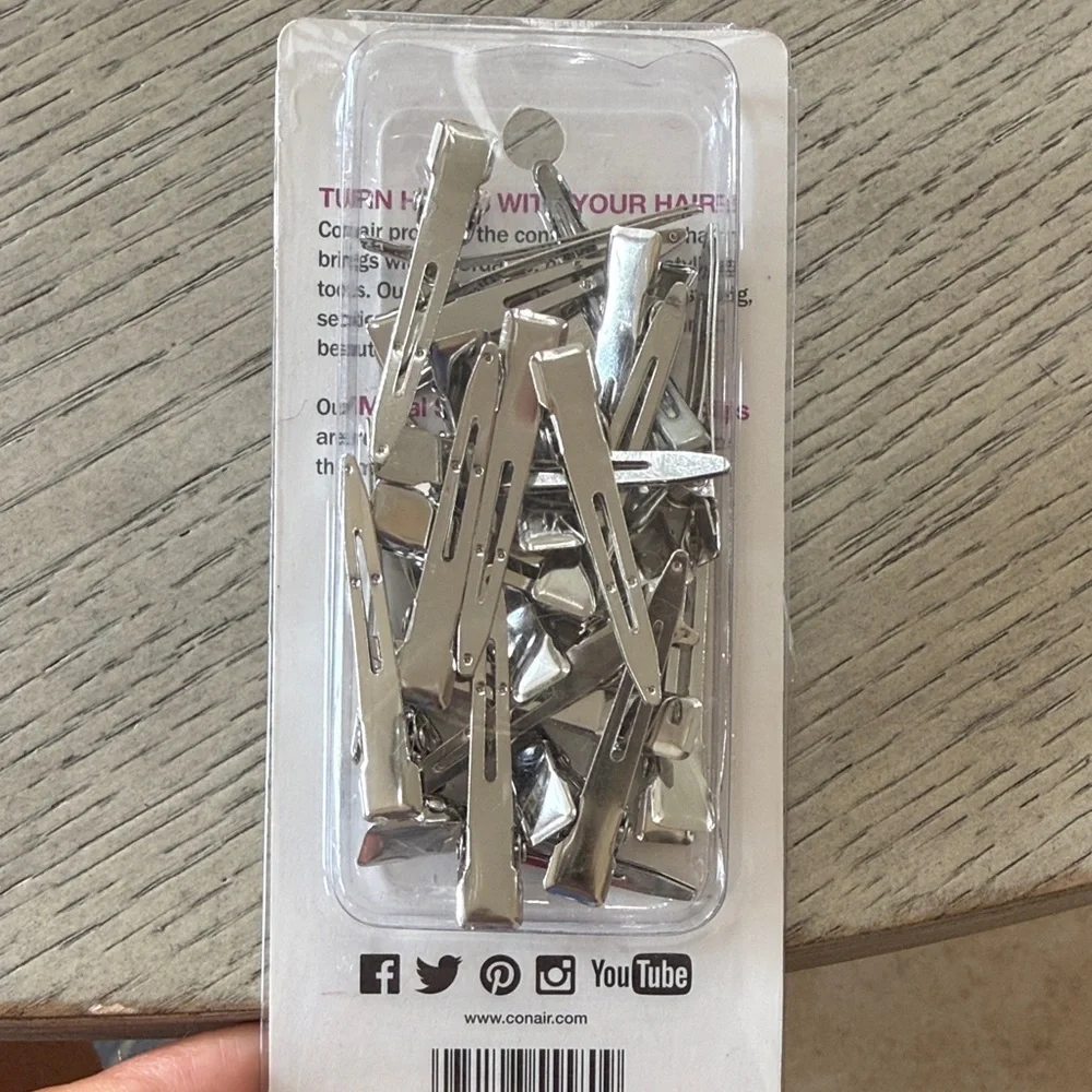 Conair Silver Hair Clips